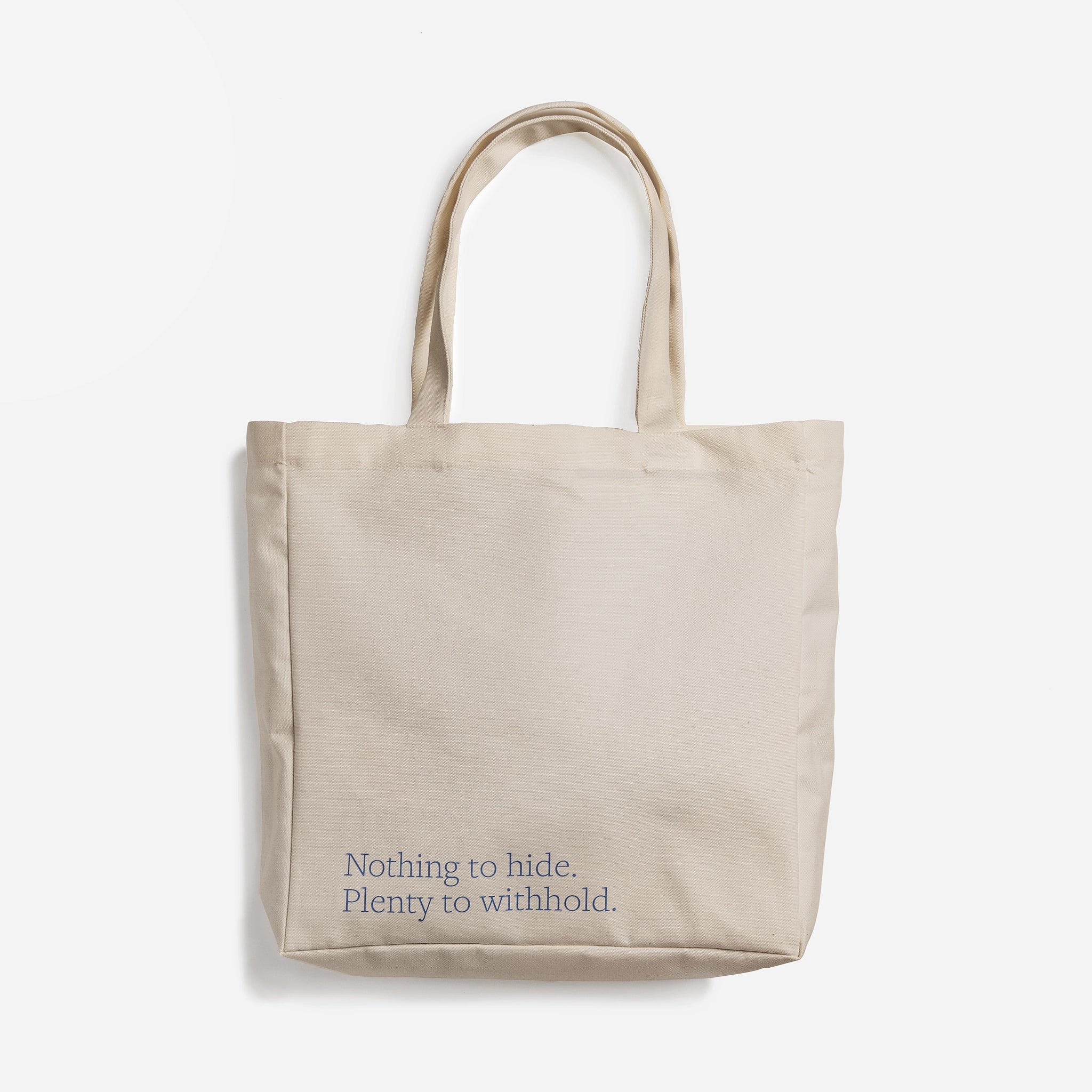 Punkt. Tote Bag with Message ‘Hi. Nothing to hide. Plenty to withhold’ - Image 3